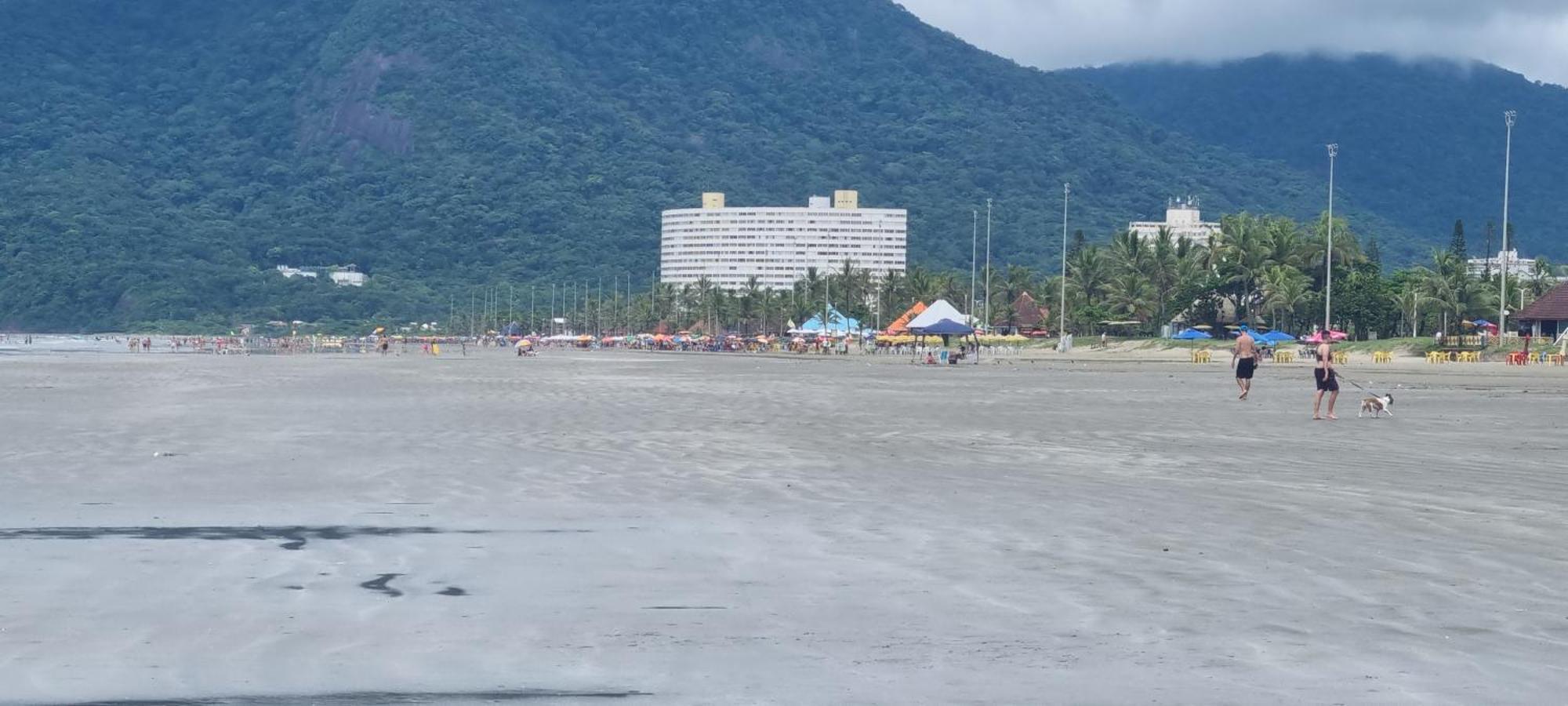 Apto Em Frente Ao Mar - Predio Redondo Peruíbe Kültér fotó